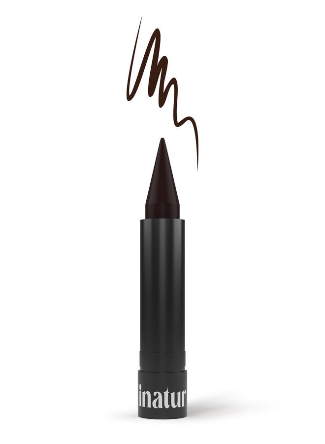 inatur Brown Kajal - Organic, Vegan, Long-Lasting, Smudge-Proof Eye Kohl Kajal | for Eye Makeup | Ideal for Defining Eyes, All-Day Wear | 3.5g - Image 1