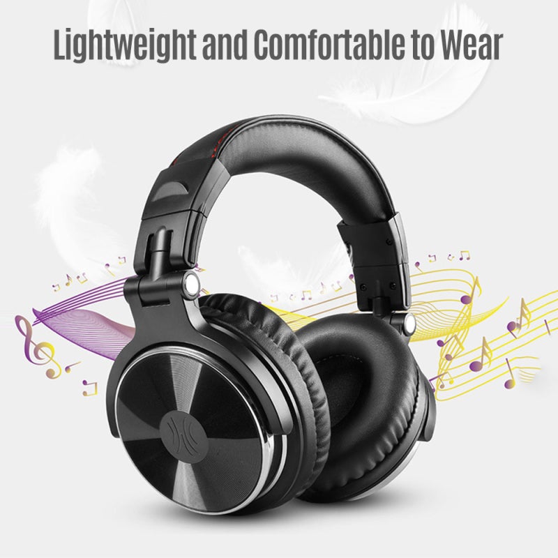 Red Studio Monitor Headphones 50mm Drivers High Sensitivity 110dB - Wired Headset with Dual 3.5mm 6.5mm Connectors for Music Listening - Image 5