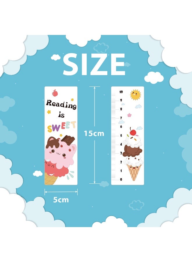 Kids Reading Bookmarks 36 Piece Set, Children'S Reading Bookmark Student Coloring Diy Paper Bookmark Card, Encourage Reading and Creativity, Satin Ribbons, Colorable & Customizable, 15x5cm - Image 2