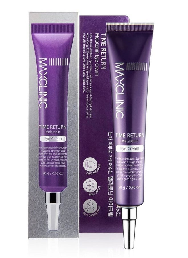 maxclinic Time Return Melatonin Eye Cream for Dark Circles & Fine Lines | Clarifying Eye Cream for Bags Under Eyes | Firming Eye Cream for Fine Lines| Moisturizing Eye Cream for Eye Care (0.70 oz)  - Image 1