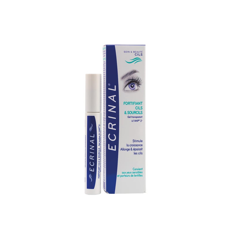 Ecrinal ANP2+ Strengthening Lash Gel - 3 in 1 Eyelash and Eyebrow Serum for Fuller, Thicker, Stronger Lashes, Eye Brow Clear Gel, Mascara Base, Suitable for Sensitive Eyes & Contact Lens Wearers, 9ml - Image 1