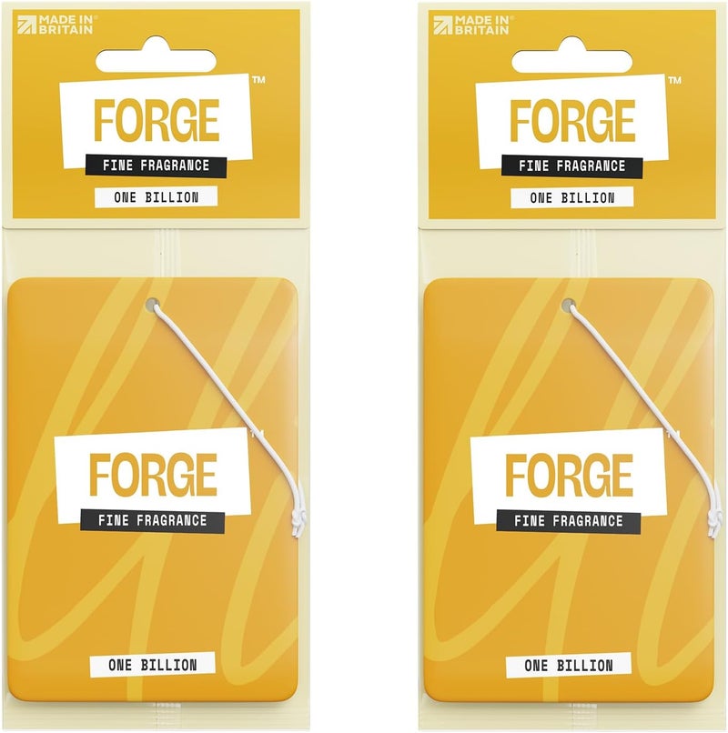 FORGE One Billion Car Air Freshener - Luxury Long Lasting Scent - 2 Pack - Image 1