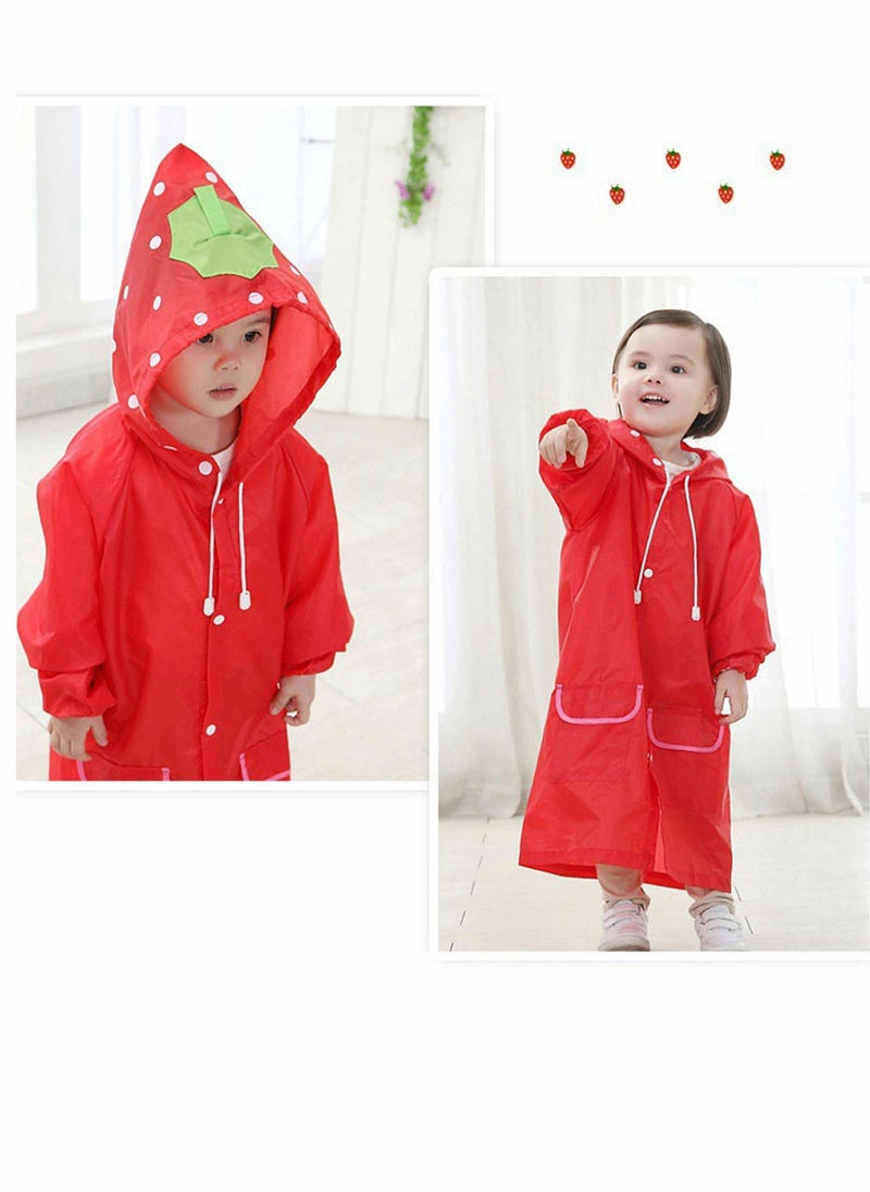 SYOSI Children's raincoats Cartoon Kids Rain Jacket Boys Girls Hooded Rain Poncho Outdoors Kids Transparent Raincoat Student Rain Suit Waterproof Durable Windbreaker  - Image 2