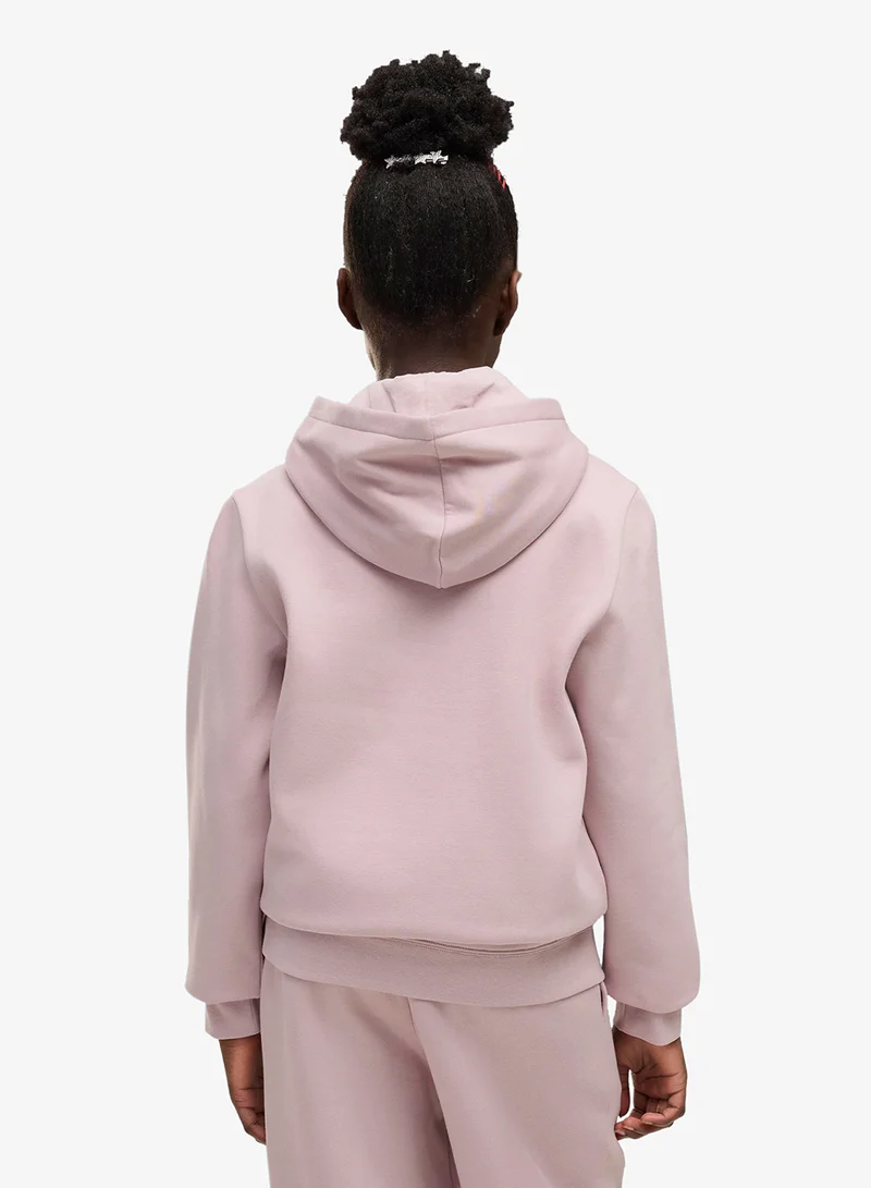 Puma Misty Pink Youth Essential Nature 2.0 Graphic Hoodie for Women | Best Price UAE