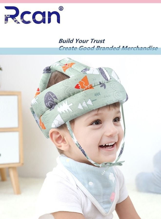Rcan Baby Head Protector, Baby Helmet for Crawling Walking, No Bumps Safety Head Adjustable Protective Cap for Walking, Playing - Image 1