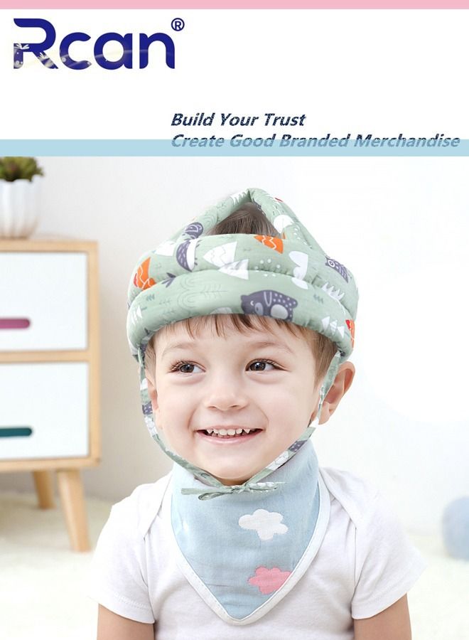 Rcan Baby Head Protector, Baby Helmet for Crawling Walking, No Bumps Safety Head Adjustable Protective Cap for Walking, Playing - Image 2