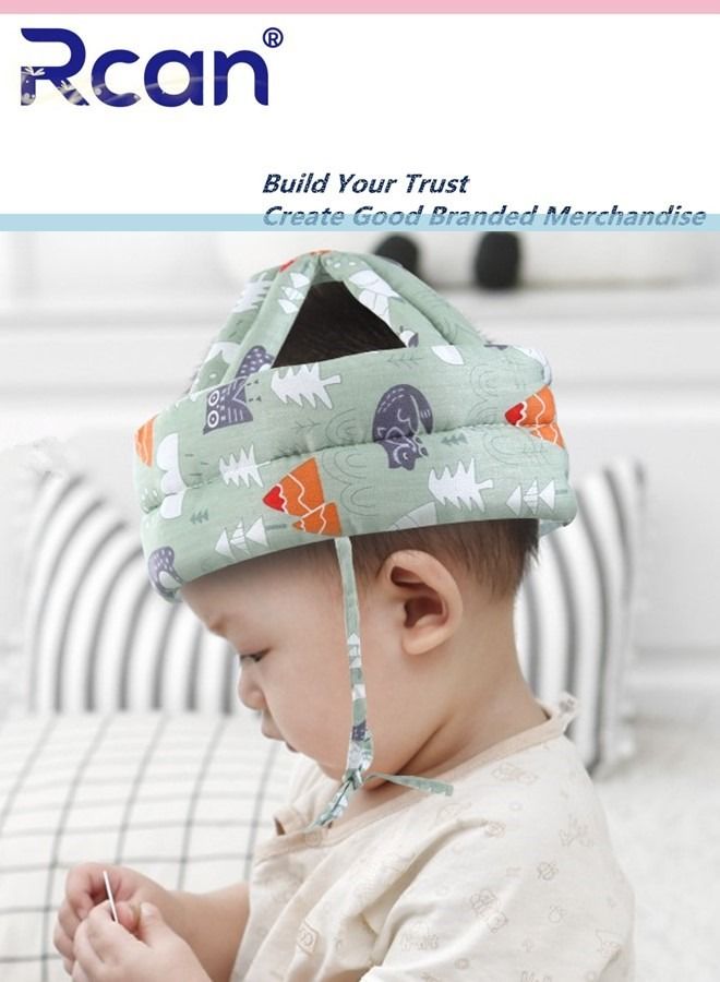 Rcan Baby Head Protector, Baby Helmet for Crawling Walking, No Bumps Safety Head Adjustable Protective Cap for Walking, Playing - Image 3