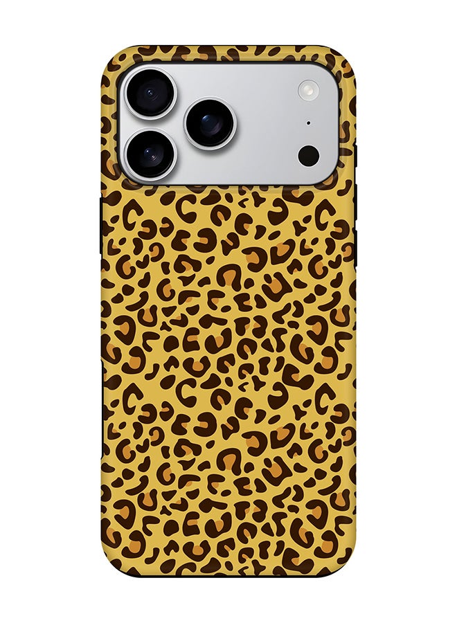 Stylizedd Tough Pro Magnetic Case for iPhone 17 Pro Max, Dual Layer hybrid PC + TPU Mobile Cover Matte - Leopard Skin Print