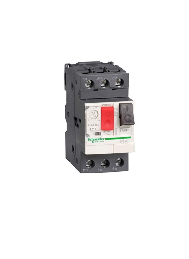 Schneider Electric Schneider Electric TeSys GV2ME10 On/Off Motor Circuit Breaker- Thermal Magnetic and Screw Clamp Terminals for AC (3P, 4-6.3 A)  - Image 3