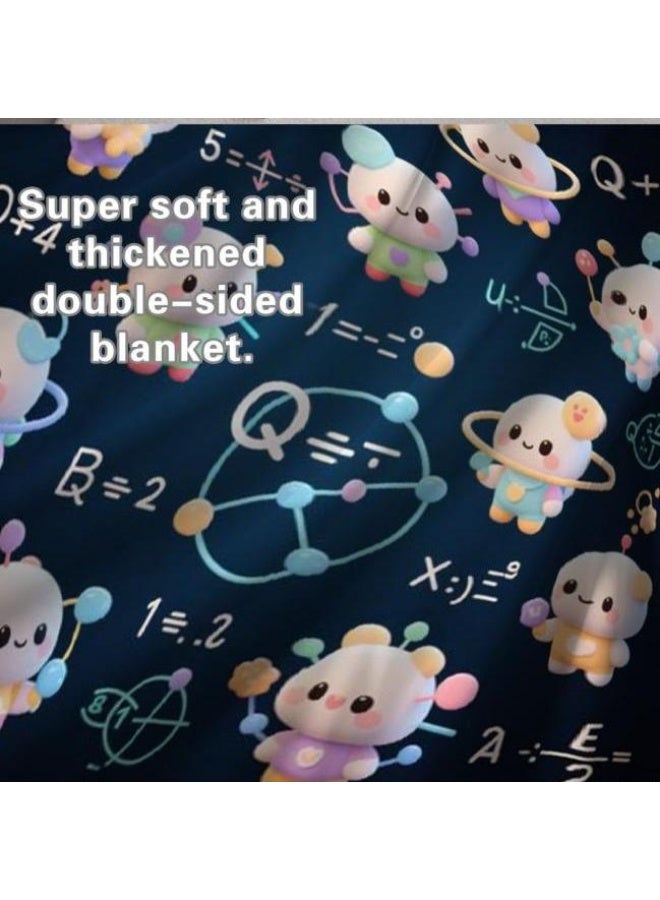 عام بطانية رقيقة من الفانيلا الكرتونية للأطفال أو الطلاب (دافئة ومريحة ومناسبة للنوم والألعاب) 100 سم * 150 سم - 277 - Image 5