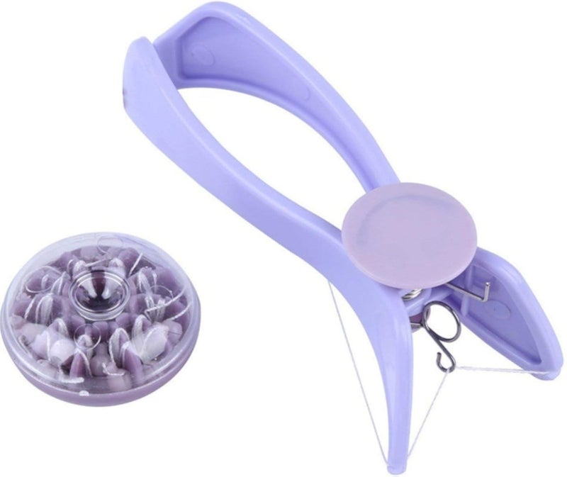[ 1 Epilator With 10 Threads ] Threading Tweezer Kit Used For Eyebrows Lining & Trimming, Face, Chin & Upper Lip Hair Removing By Easy & Quick Threading Operations In Few Minutes