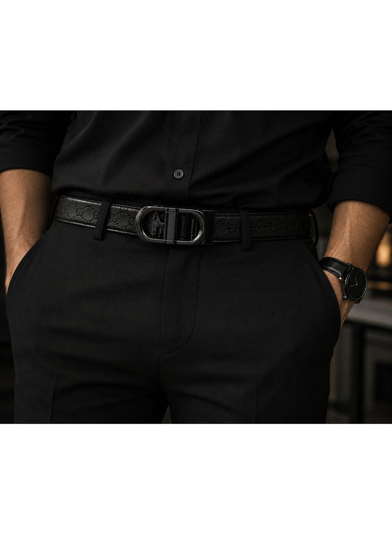 Williampolo Men's imported classic genuine leather belt - Image 2