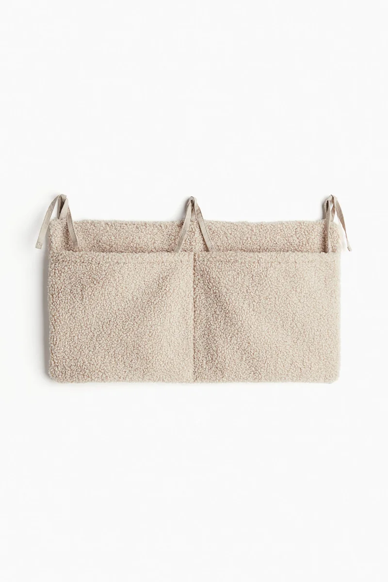 H&M Fluffy wall-hanging storage basket