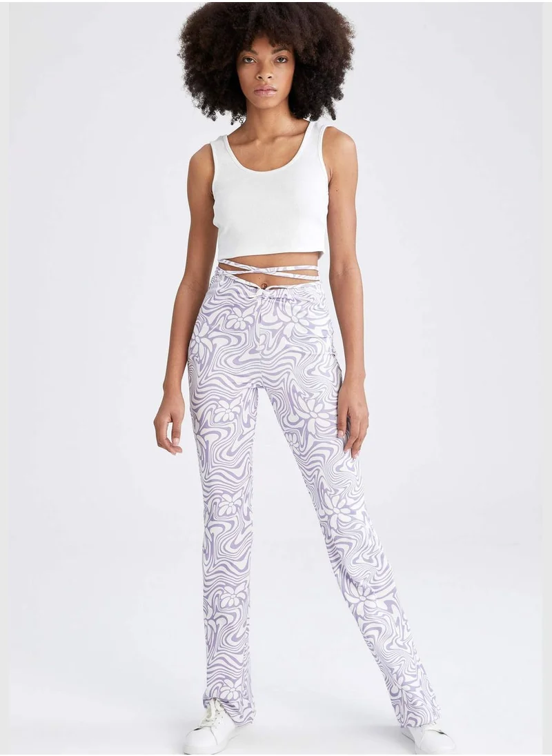 DeFacto Woman Flare Fit Woven Trousers