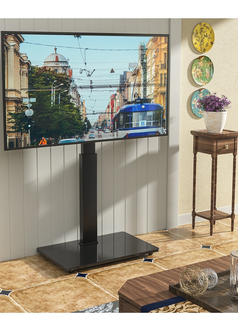 هامود حمود، حامل حامل مؤتمرات تلفزيون عالمي، قاعدة تلفزيون اقتصادية مع أقطاب قابلة للتعديل للتلفزيون مقاس 32 بوصة - 70 بوصة، أسود، قابل للقفل الآمن - Image 3