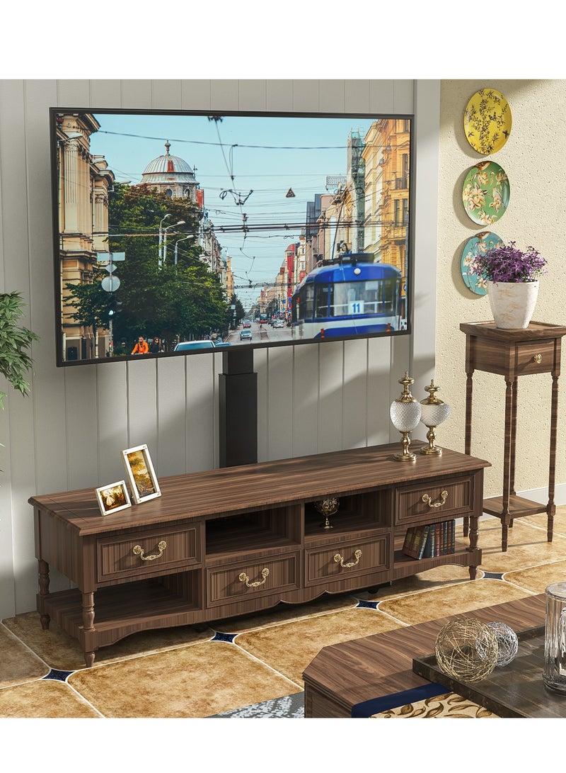 هامود حمود، حامل حامل مؤتمرات تلفزيون عالمي، قاعدة تلفزيون اقتصادية مع أقطاب قابلة للتعديل للتلفزيون مقاس 32 بوصة - 70 بوصة، أسود، قابل للقفل الآمن - Image 4