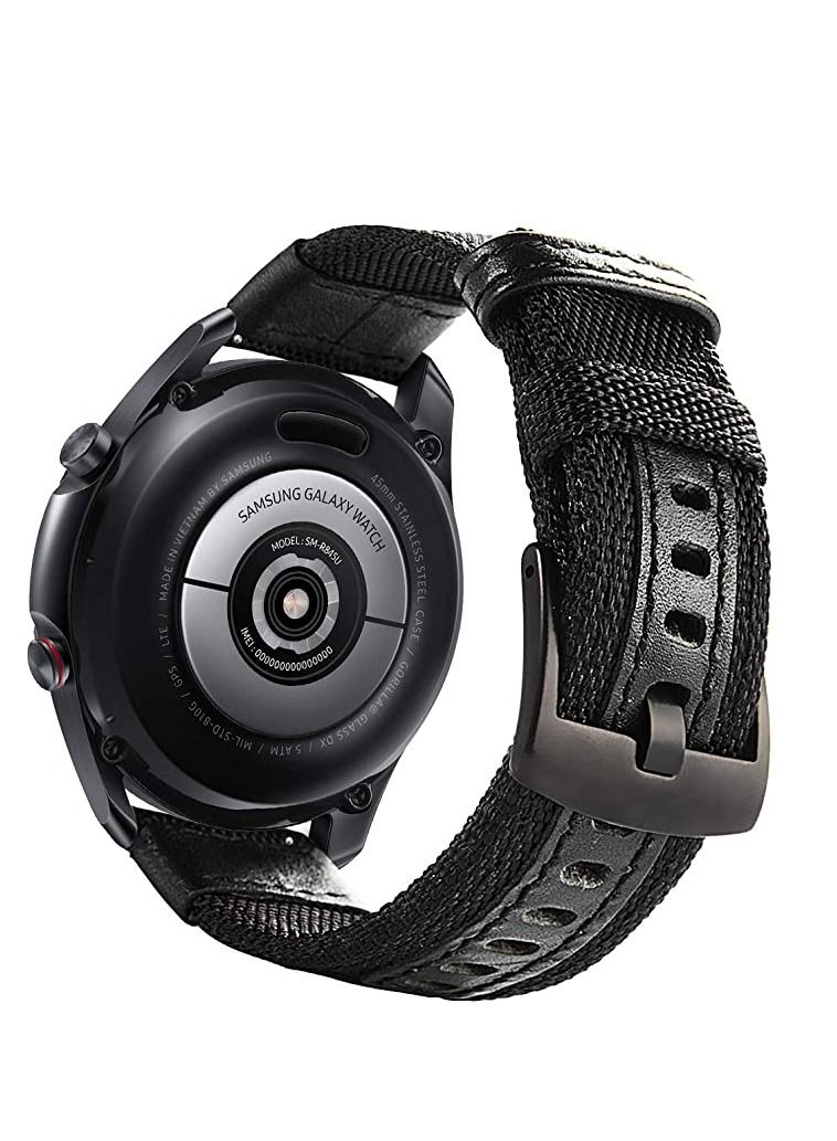 Samsung Quick Release 20mm Metal Watch Band for Galaxy Watch 4 - Watch 5 - Watch 5 Pro - Watch 3 41 - Active 2 (Black) - Image 2