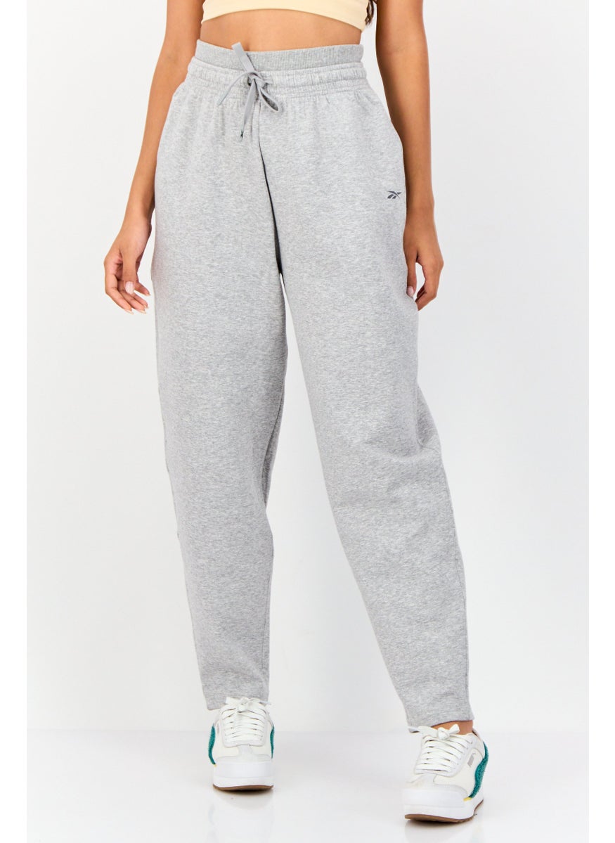 Reebok Women Sportswear Fit Drawstring Outdoor Sweatpants, Grey  - Image 1