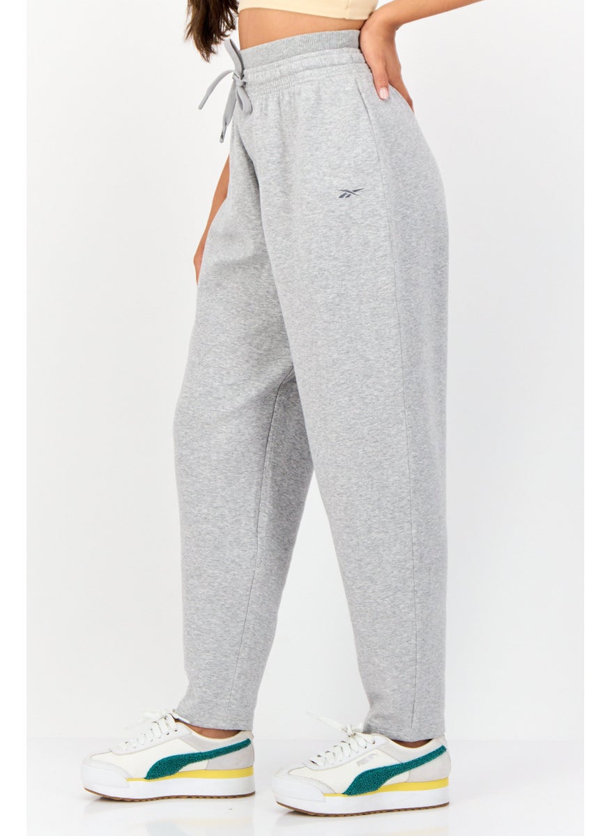 Reebok Women Sportswear Fit Drawstring Outdoor Sweatpants, Grey  - Image 2