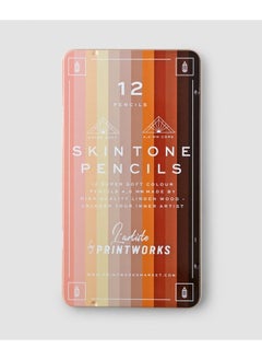 PrintWorks 12 Colour Pencils Skin Tone Theme  - Image 1