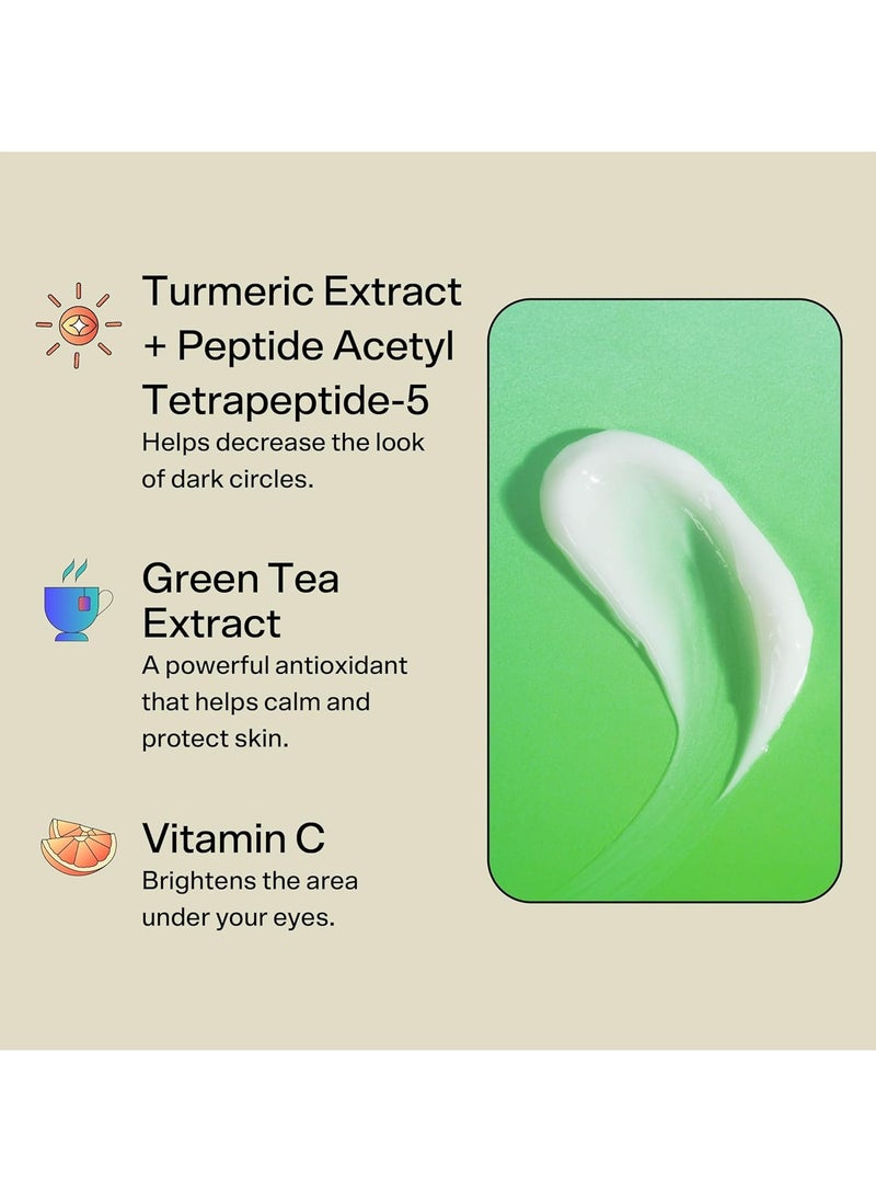 Bubble - Skincare Morning Rays Brightening Eye Cream - Vitamin C Under Eye Cream for Dark Circles & Puffiness - Enriched with Green Tea Extract to Calm, Protect & Soothe Skin (15ml) - Image 1