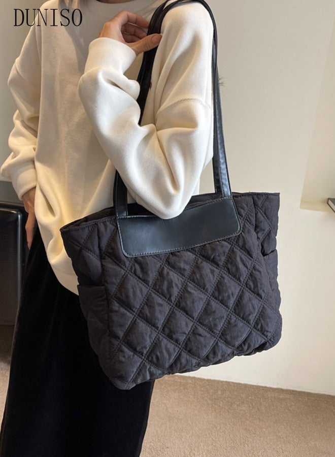 DUNISO Women's Shoulder Tote Bag Soft Handbag for Women Large Capacity Messenger Fashionable Travel Shoulder Bag for Ladies Girls College Students - Image 5