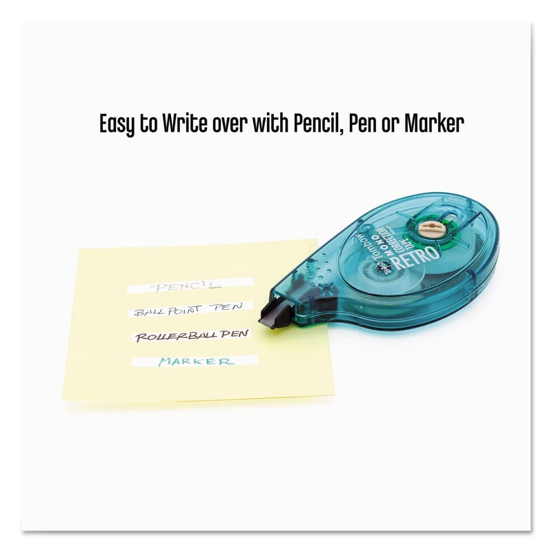 Tombow 68723 Mono Retro Correction Tape, Assorted Colors, 10-Pack. Colorful, Easy to Use Applicator for Instant Corrections - Image 3