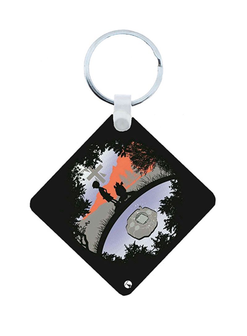 Digimon Anime Wooden Keychain