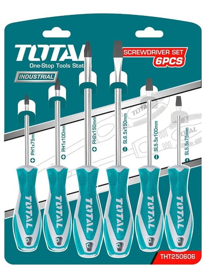 TOTAL TOOLS 6 Pcs screwdriver set - THT250606