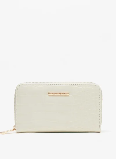 Flora Bella By Shoexpress Textured Zip Around Wallet