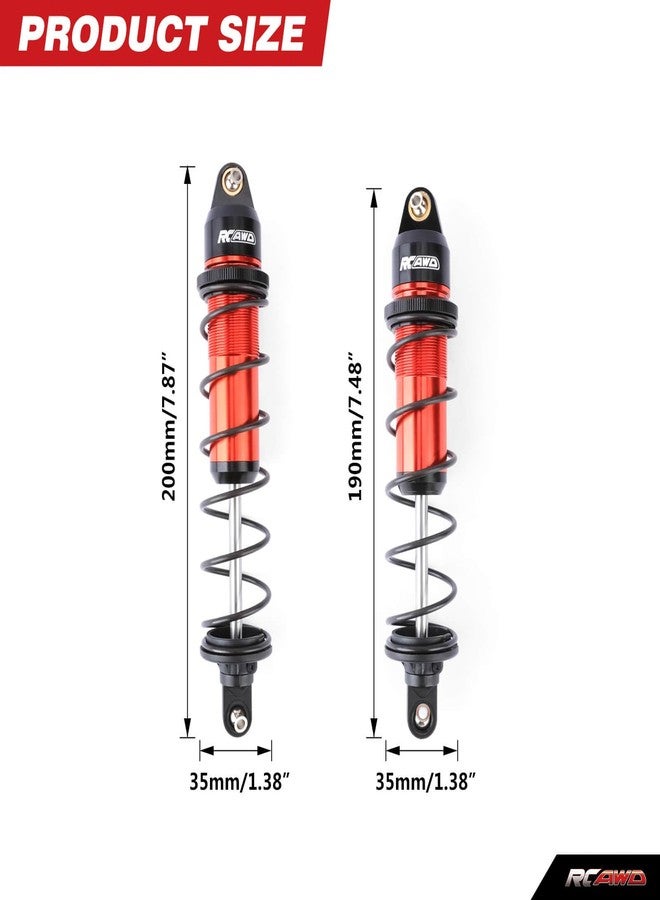 RCAWD KRATON 8S Shock Absorbers & Shock Rod End & Spring Cup Set Upgrades, for ARRMA 1/5 EXB RTR Front Rear RC Shocks Damper Part #ARA330609#ARA330610 - Image 4