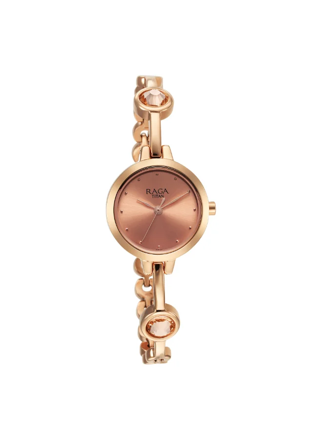 تيتان Women's Metal Analog Watch 2576WM02 - 26 mm