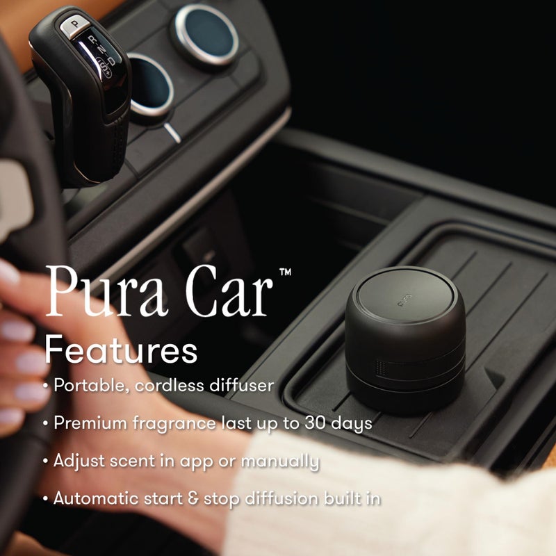 Capri Blue Pura Car Diffuser Refills - Includes 2 Car Air Freshener Pura Scent Diffusers - Long Lasting Air Freshener - Refills Only - Notes of Honeydew, Grapefruit & Apple (Honeydew Crush, 2 Pack) - Image 5