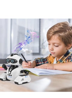 Generic Robot Toys Rechargeable Smart Remote Control Robot with Voice Control Gesture Sensing RC Shining LED Eyes Dancing Singing Recording Repeat  Robot Gifts for Boys and Girls Age 3+  - Image 4