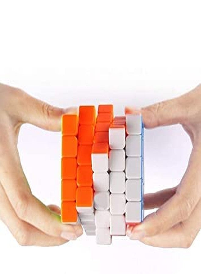 RPC99 Pyraminx Pyramid & 5x5 High Speed Stickerless Magic Cube for Kids and Adults, Pack of 1 - Image 2