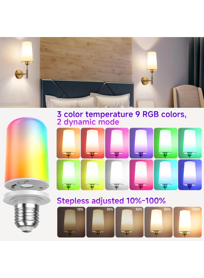 Rechargeable Emergency Remote Control Bulb Large Capacity Long Battery Life CCT RGB 1800 Color Temperature Magnetic Detachable Wall Lamp-Light Color:21-key Remote Control  - Image 3