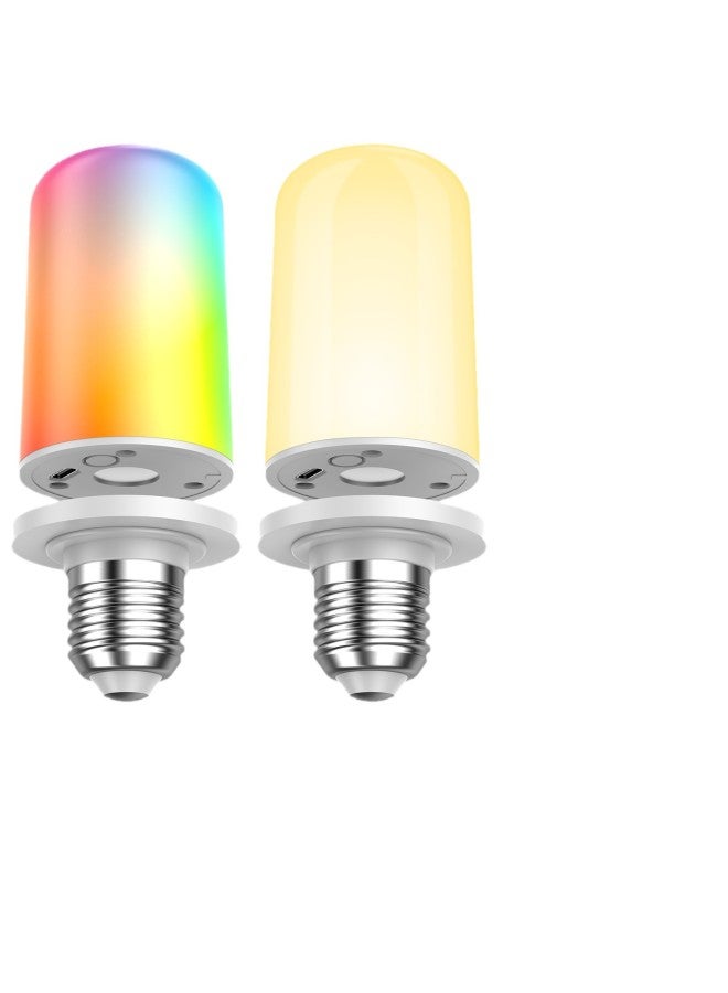 Rechargeable Emergency Remote Control Bulb Large Capacity Long Battery Life CCT RGB 1800 Color Temperature Magnetic Detachable Wall Lamp-Light Color:21-key Remote Control  - Image 5