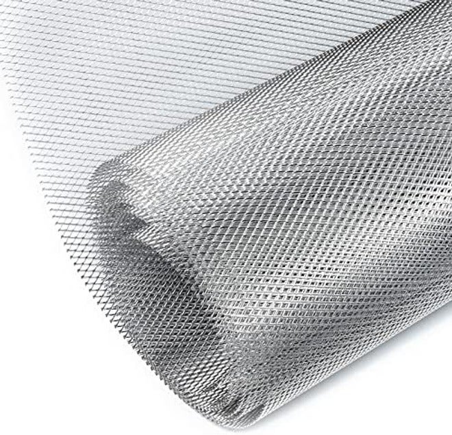 AggAuto 40"x13" Car Grill Mesh - Black Aluminum Alloy Rhombic Hole Bumper Grille Insert, Universal Fit - Image 3