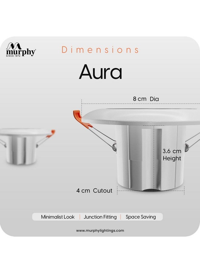 Murphy 3W Aura LED Deep Junction Box 3-in-1 Color Changing Light (Cool White/Warm White/Natural White, Pack of 8) - Image 5