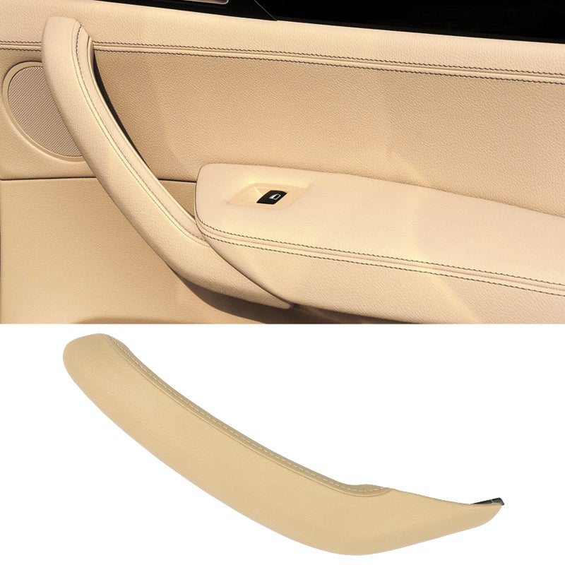 Jaronx Jaronx Compatible with BMW X3/X4 Door Handle Outer Cover, Right Side Passenger Leather Door Handle Outer Cover Replacement Compatible with BMW X3 F25 2010-2016, X4 F26 2014-2017  - Image 1