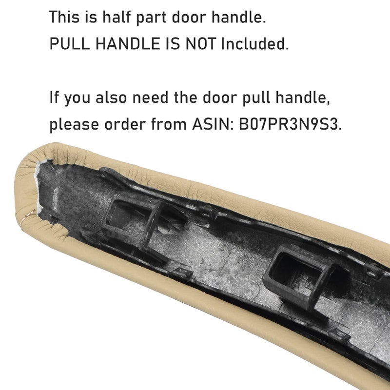 Jaronx Jaronx Compatible with BMW X3/X4 Door Handle Outer Cover, Right Side Passenger Leather Door Handle Outer Cover Replacement Compatible with BMW X3 F25 2010-2016, X4 F26 2014-2017  - Image 4