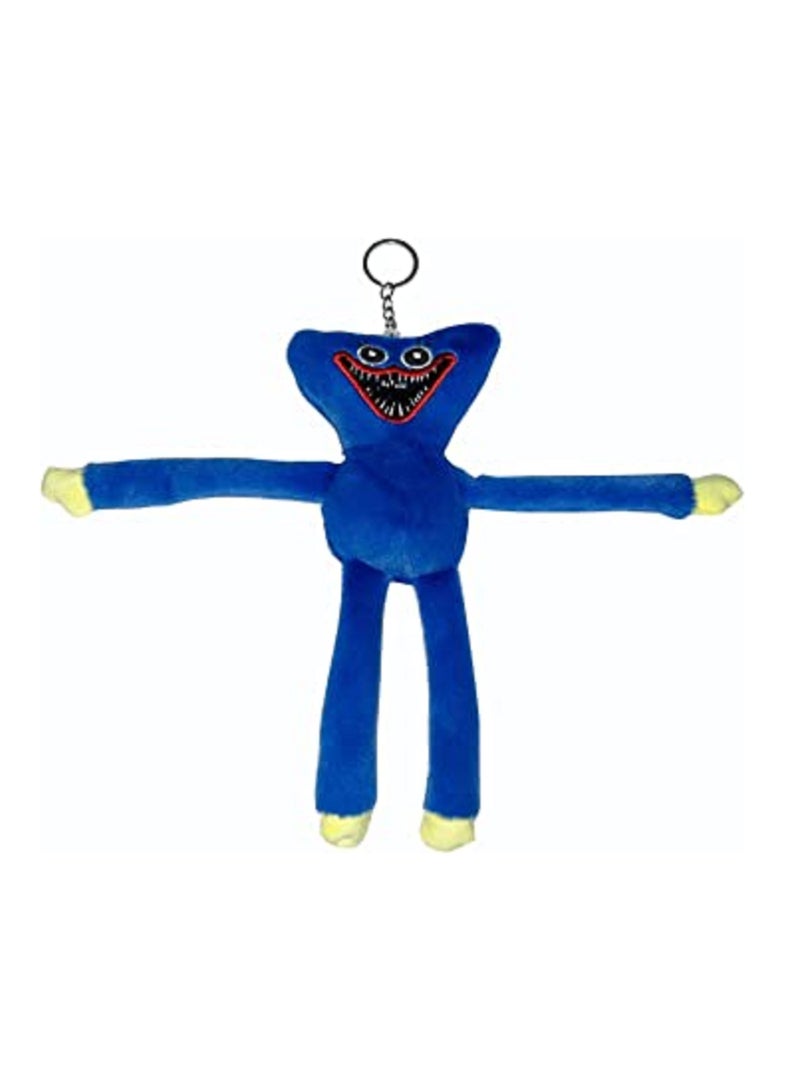 Poppy Playtime Plush Toy Character Huggy Wuggy Doll Blue Color Key Chain - Image 1