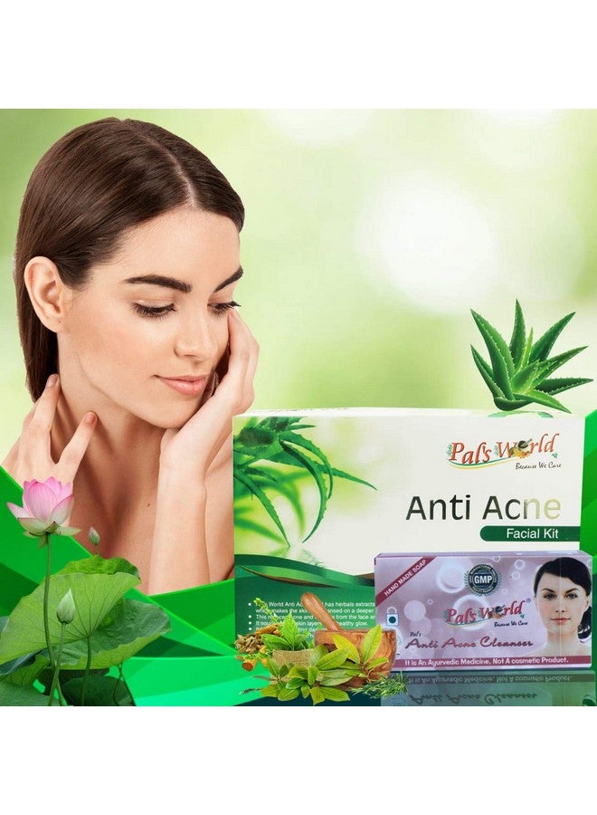 Pal's World Anti Pigmentation Facial Kit & Nature Neem Soap - Pimples Treatment (Anti Acne Facial Kit With Acne Cleanser)