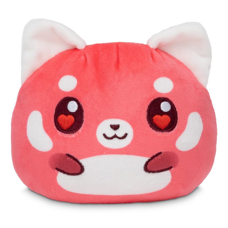 TeeTurtle Reversible Red Panda Valentines Day Present Plushie 4Inch TwoSided Flip Plush Toy with Embroidered Details Cute Mini Collectible Plush for Kids Teens and Adults - Image 3