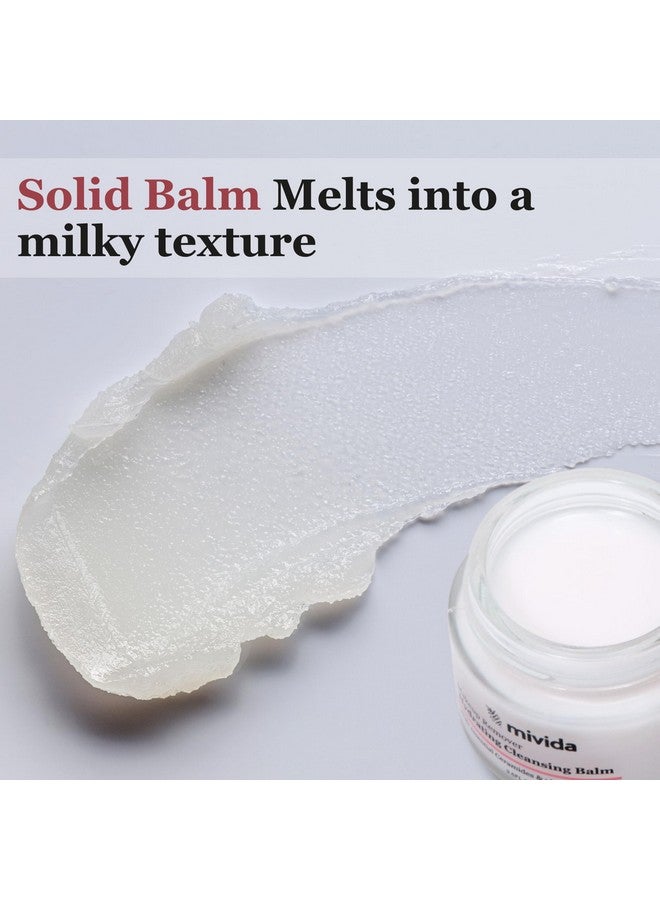 mivida Makeup Remover Cleansing Balm | Face Cleanser & Makeup Removing Balm with Essential Ceramides, Vitamin E & Hyaluronic-Acid | Value Size 3.5 fl oz - Image 5