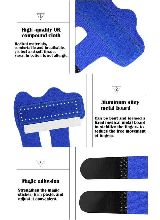 ZCM-HAPPY - 3-Piece Trigger Finger Splint Fracture Fixation Splint Finger Set - Image 1