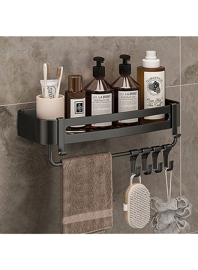 Raxoom Space Aluminum Bathroom Shelf Shower Shelves No-drill Wall Mount Shower Storage Rack Corner Shelf Bathroom Accessories - Image 1