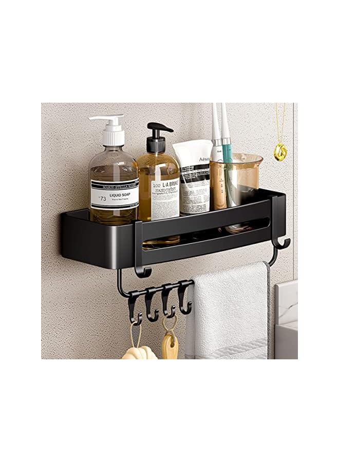 Raxoom Space Aluminum Bathroom Shelf Shower Shelves No-drill Wall Mount Shower Storage Rack Corner Shelf Bathroom Accessories - Image 3
