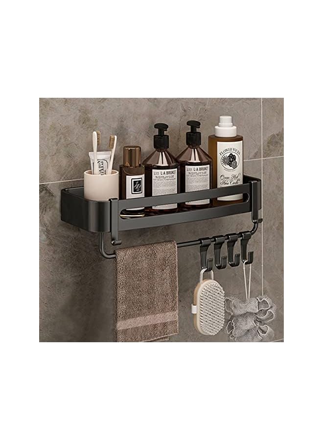 Raxoom Space Aluminum Bathroom Shelf Shower Shelves No-drill Wall Mount Shower Storage Rack Corner Shelf Bathroom Accessories - Image 2