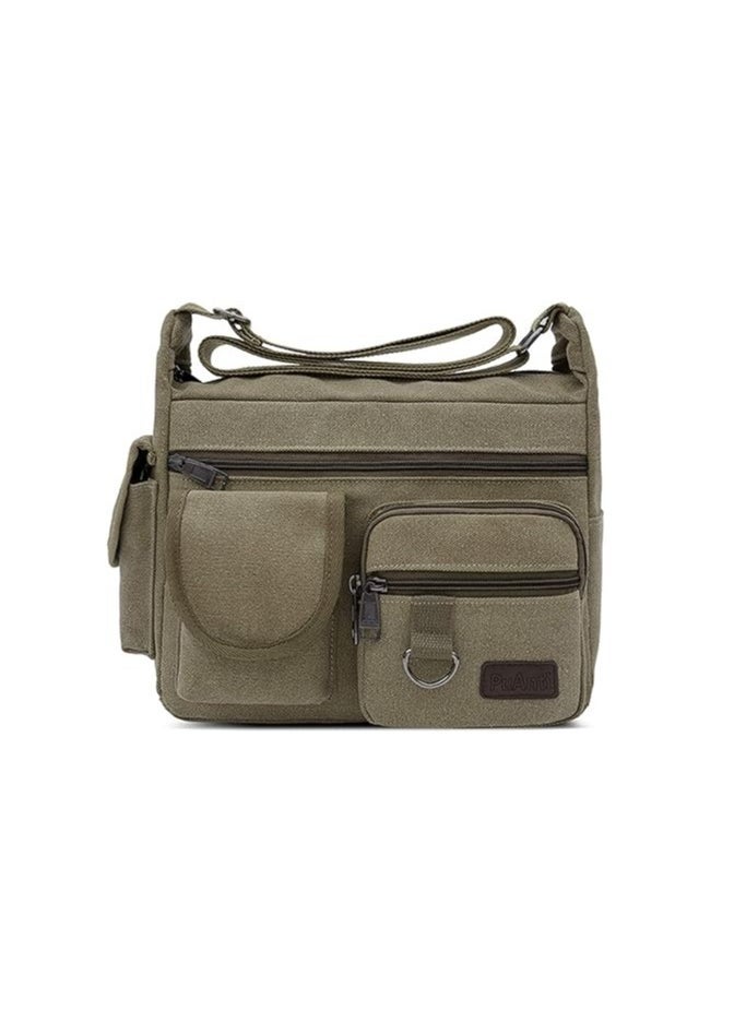 FANDARE Canvas Crossbody Bag Messenger Bag Satchel Shoulder Bag Working Bag Bookbag Briefcase for Men and Women - Image 1
